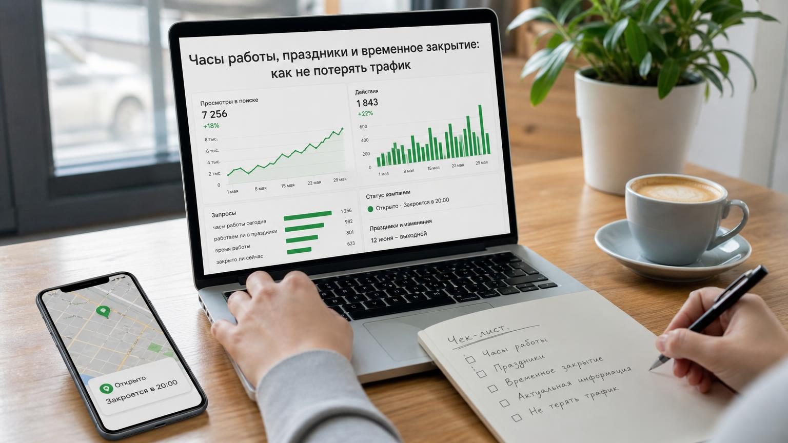 Часы работы, праздники и временное закрытие: как не потерять трафик