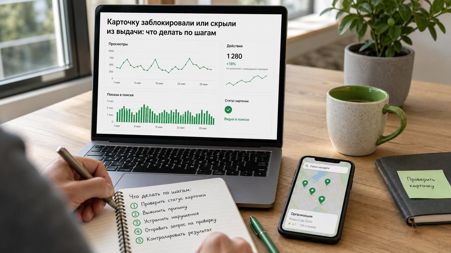 Карточку заблокировали или скрыли из выдачи: что делать по шагам