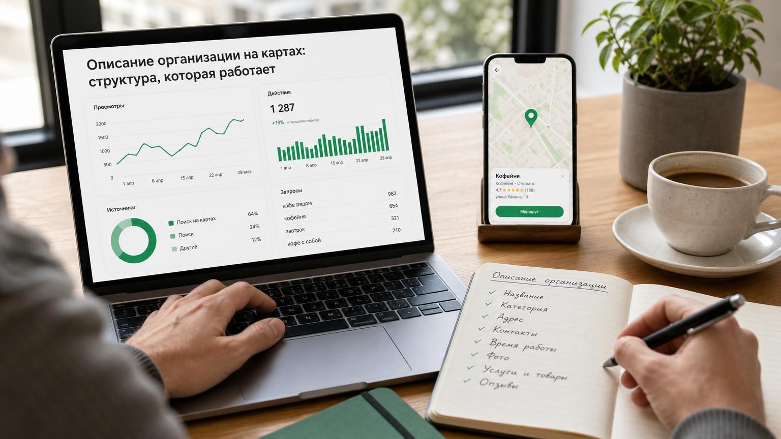Описание организации на картах: структура, которая работает