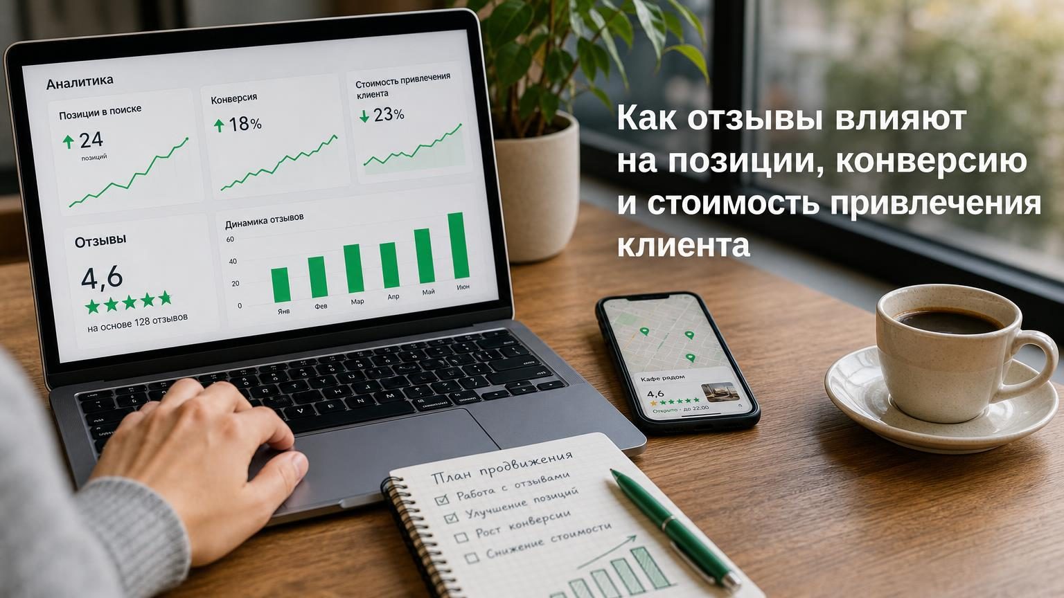 Как отзывы влияют на позиции, конверсию и стоимость привлечения клиента
